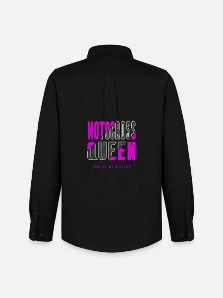 Motocross queen - Men's Oxford Shirt by Stanley/Stella - black