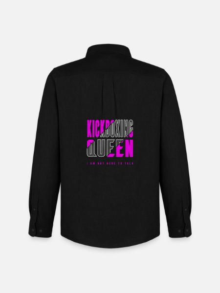 Kickboxing Queen - Men's Oxford Shirt by Stanley/Stella - black