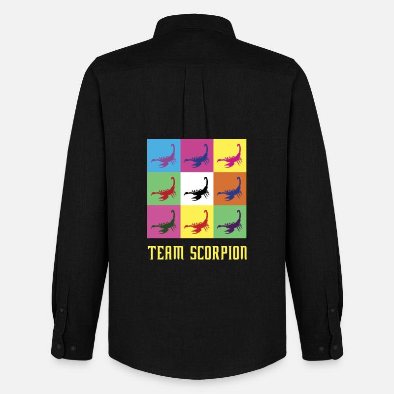 Team Skorpion - Männer Oxford Hemd von Stanley/Stella - Schwarz
