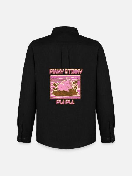 Funny piggy - Men's Oxford Shirt by Stanley/Stella - black