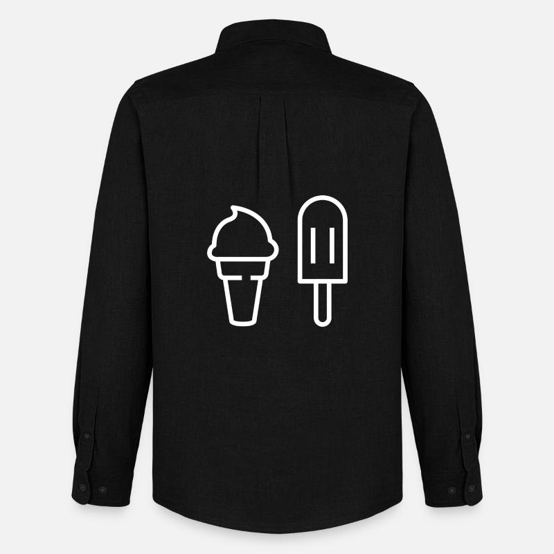 Ich will Eis - Männer Oxford Hemd von Stanley/Stella - Schwarz