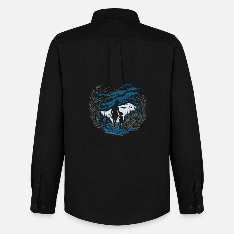 Ätherisches Flüstern - Männer Oxford Hemd von Stanley/Stella - Schwarz