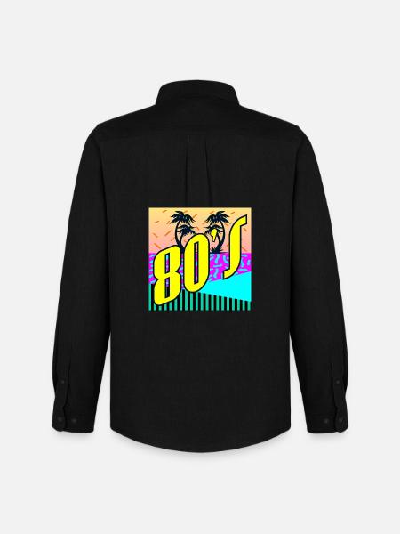 80s Party - Men's Oxford Shirt by Stanley/Stella - black