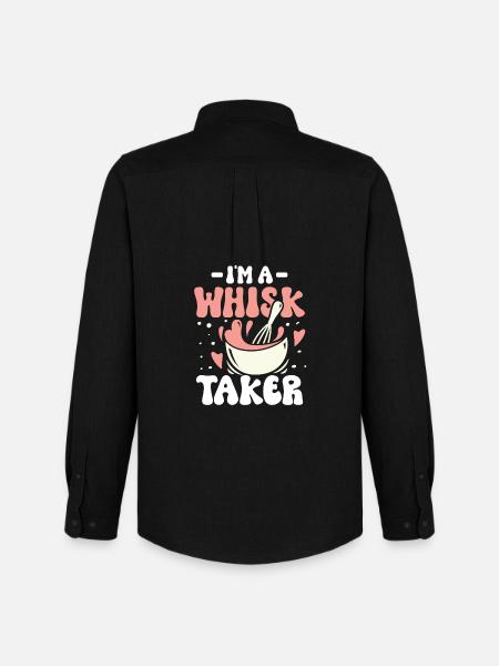 I m a whisk taker - Männer Oxford Hemd von Stanley/Stella - Schwarz