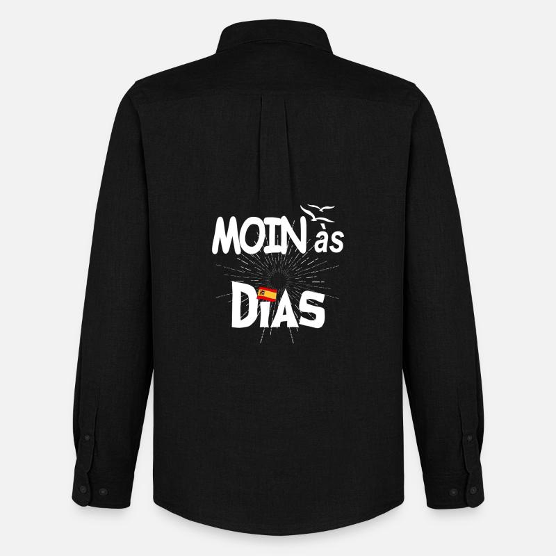 MOINas Dias - Männer Oxford Hemd von Stanley/Stella - Schwarz