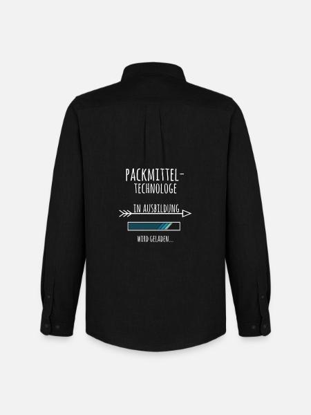 Packmitteltechnologe Ausbildung Beruf Geschenk - Männer Oxford Hemd von Stanley/Stella - Schwarz
