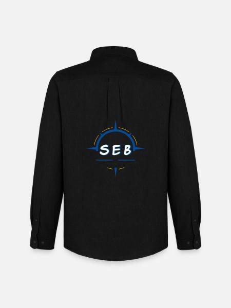 Seb - Men's Oxford Shirt by Stanley/Stella - black