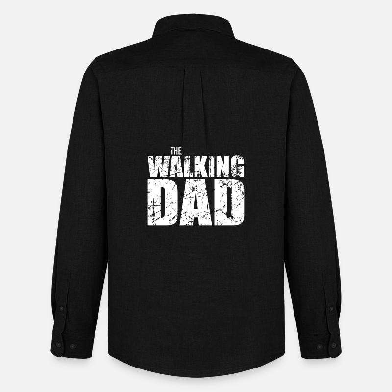 The Walking Dad - Männer Oxford Hemd von Stanley/Stella - Schwarz
