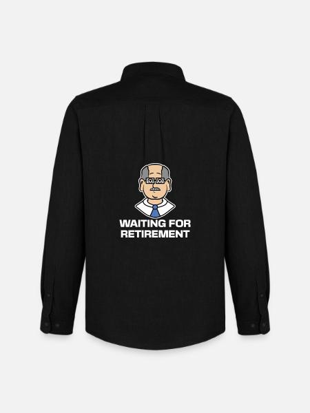 Pension Retirement Statement Pensioner Freedom - Men's Oxford Shirt by Stanley/Stella - black