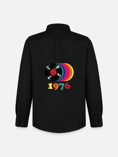 Millésime 1976 - Chemise Oxford homme Stanley/Stella - noir