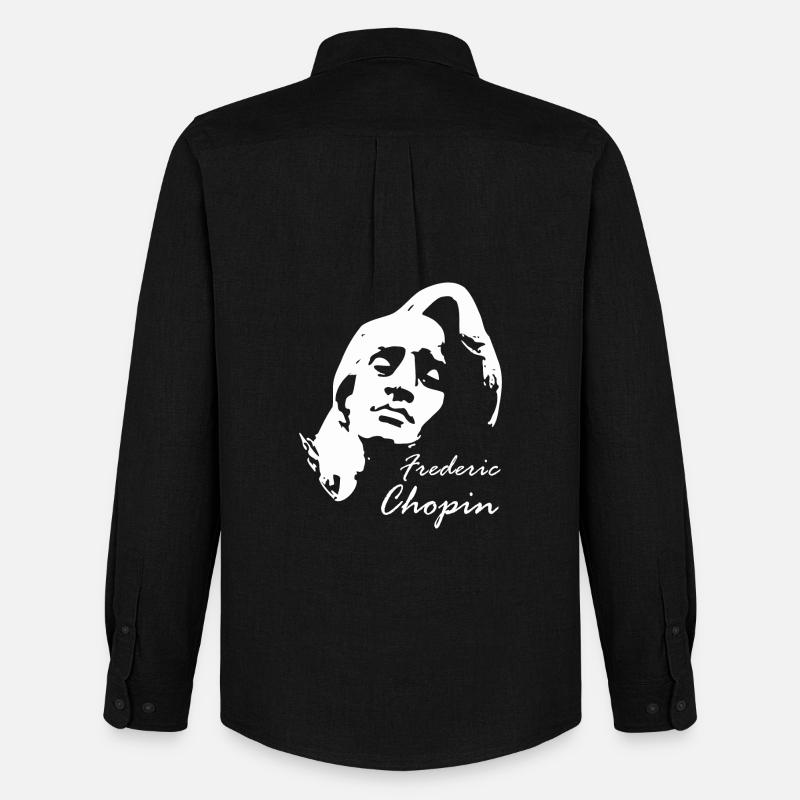Chopin Frederic - Männer Oxford Hemd von Stanley/Stella - Schwarz