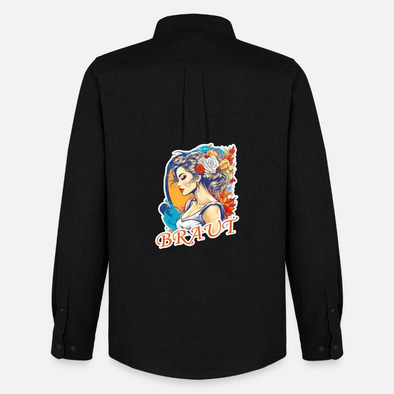 Braut - Männer Oxford Hemd von Stanley/Stella - Schwarz
