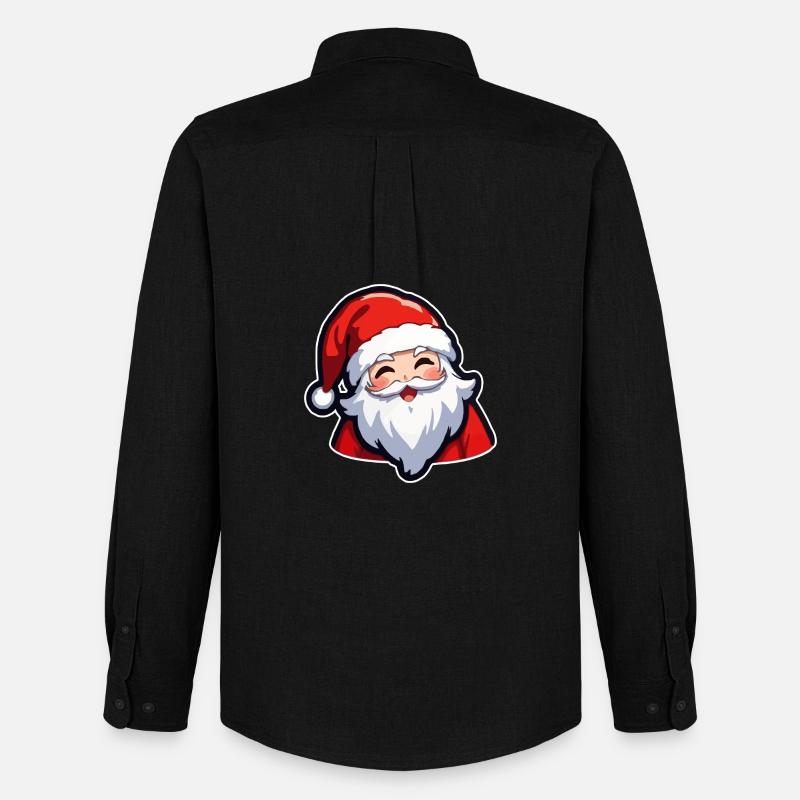 Weihnachtsmann - Männer Oxford Hemd von Stanley/Stella - Schwarz