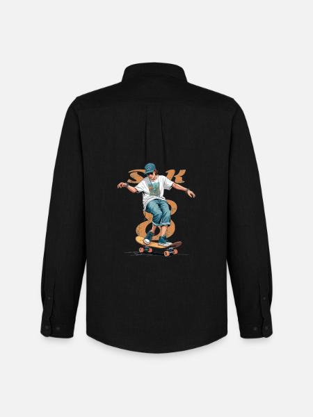 Skater Boy - Men's Oxford Shirt by Stanley/Stella - black
