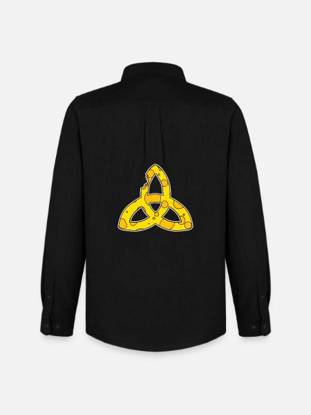 Celtic Symbol Triqueta Symbol - Men's Oxford Shirt by Stanley/Stella - black
