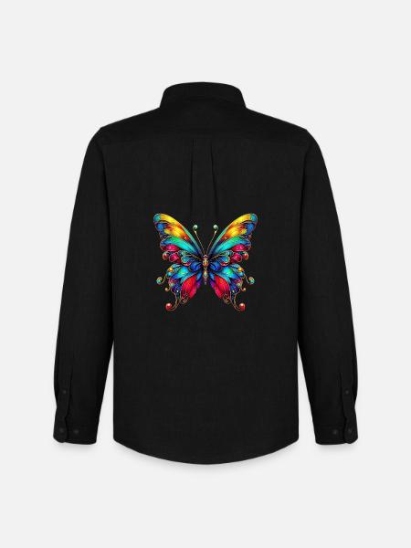 Papillon - Chemise Oxford homme Stanley/Stella - noir