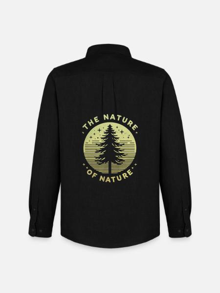 The Nature of Nature - Men's Oxford Shirt by Stanley/Stella - black