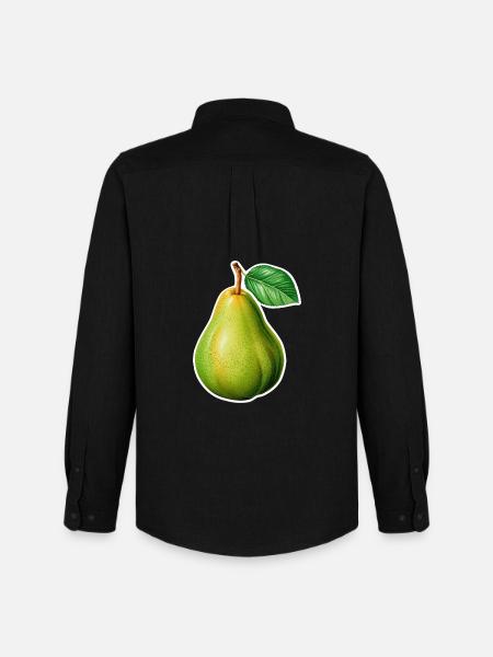 Illustrazione di pere – Stile da giardino vintage - Stanley/Stella Camicia Oxford uomo - nero