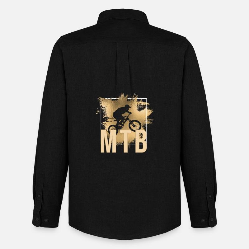 MTB - Männer Oxford Hemd von Stanley/Stella - Schwarz