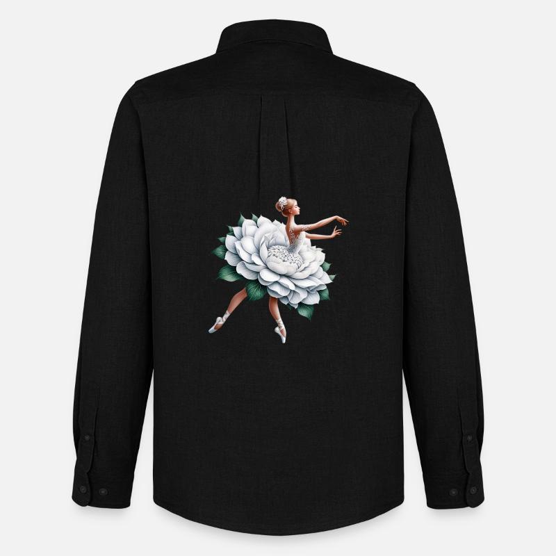 Balletttänzerin mit Tutu - Männer Oxford Hemd von Stanley/Stella - Schwarz