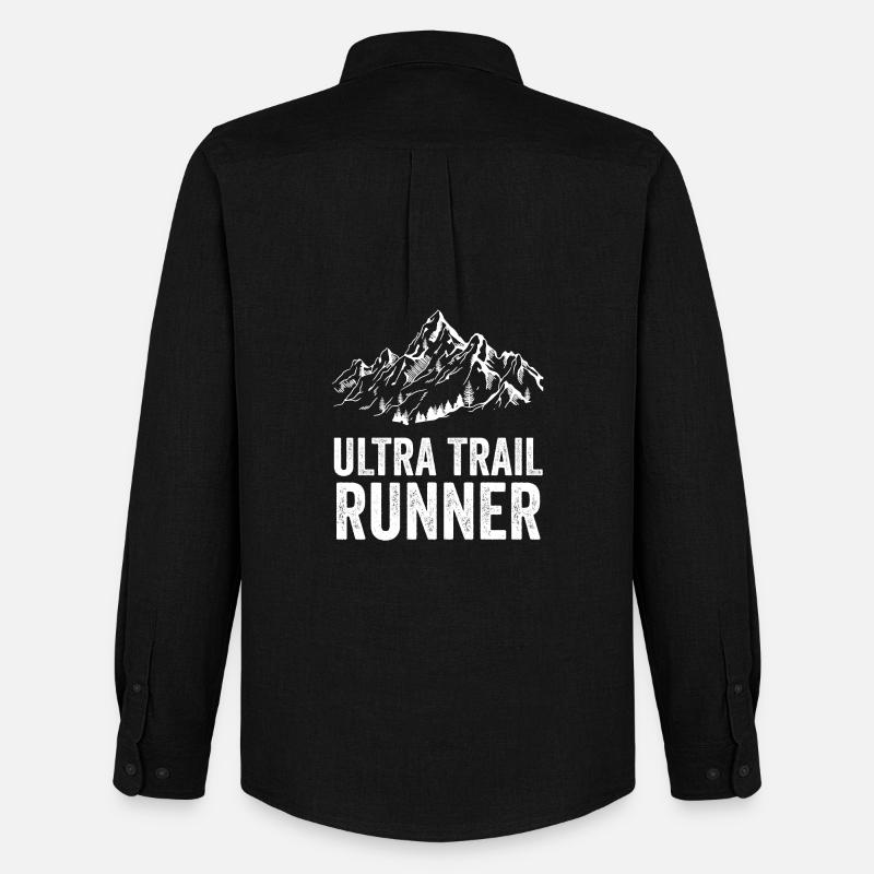 Ultra-Trailrunner - Männer Oxford Hemd von Stanley/Stella - Schwarz