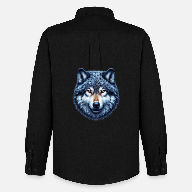 Wolf - Men's Oxford Shirt by Stanley/Stella - black