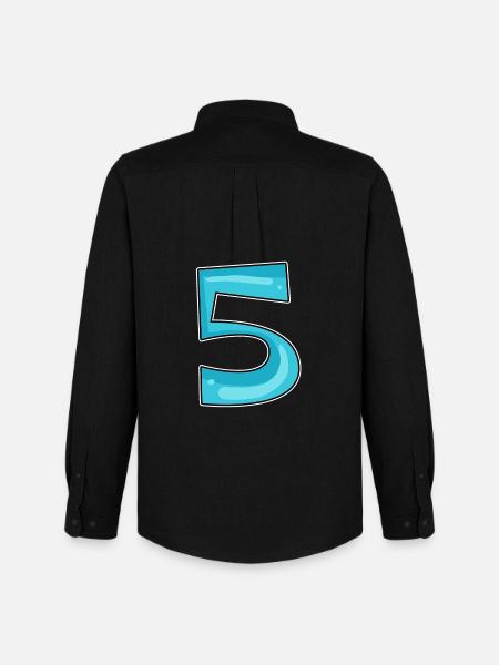 Number 5 Number - Men's Oxford Shirt by Stanley/Stella - black