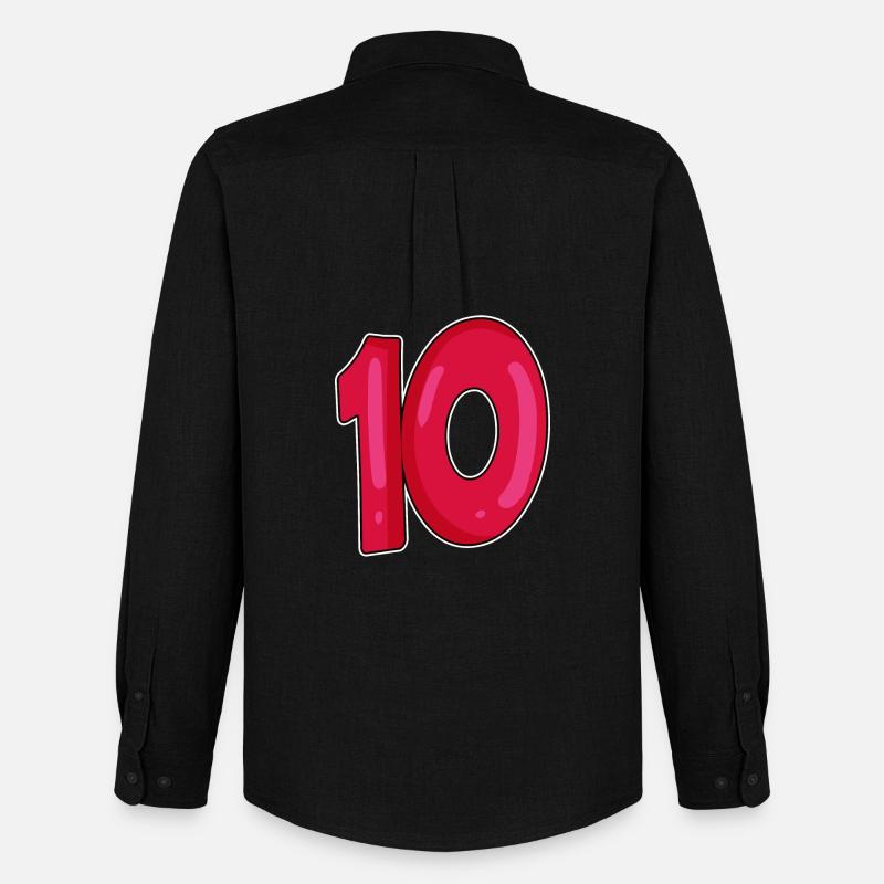 10 - Männer Oxford Hemd von Stanley/Stella - Schwarz
