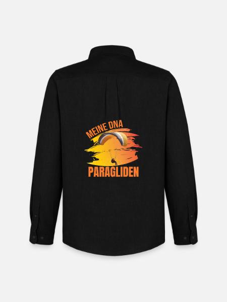 Meine DNA - Paragliden - Männer Oxford Hemd von Stanley/Stella - Schwarz