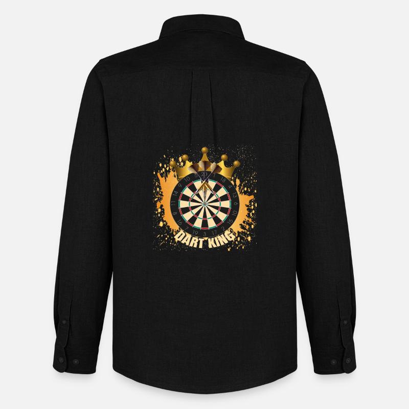Dart King - Männer Oxford Hemd von Stanley/Stella - Schwarz