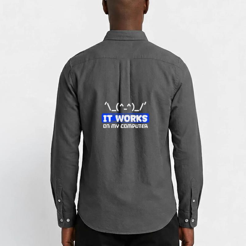 Debug Statement Bugfixing Skripting Code Developer Männer Oxford Hemd von Stanley/Stella