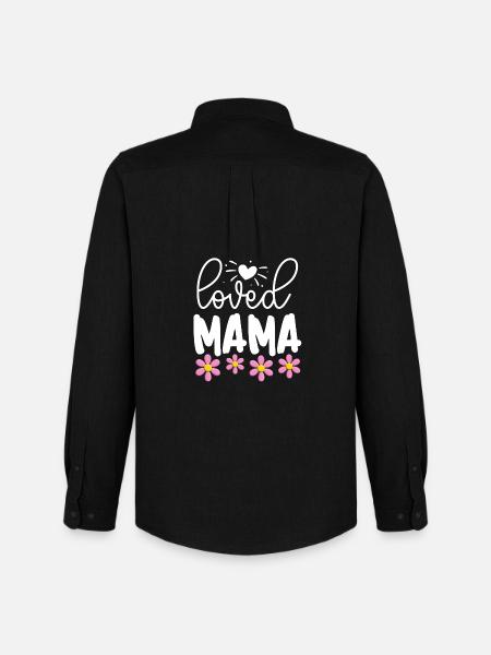 Geliebte Mama - Männer Oxford Hemd von Stanley/Stella - Schwarz