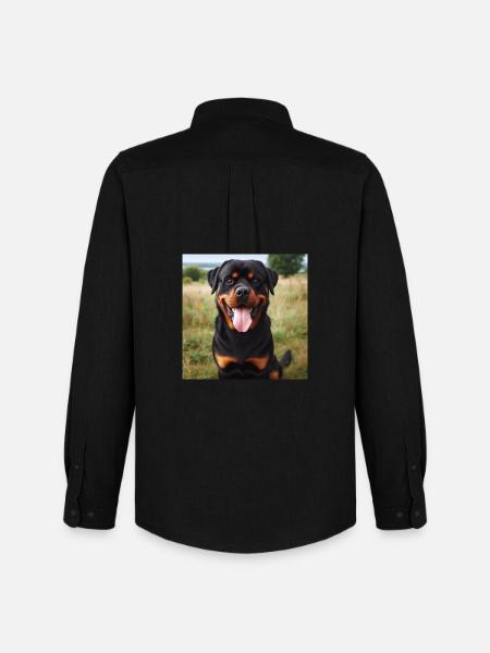 Rottweiler - Chemise Oxford homme Stanley/Stella - noir