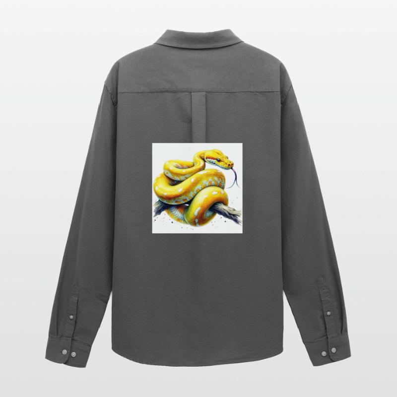 Yellow python Men's Oxford Shirt by Stanley/Stella