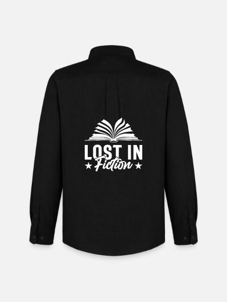 LOST IN FICTION - Men's Oxford Shirt by Stanley/Stella - black