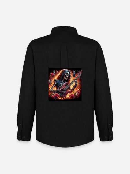 Metalhead After Death - Men's Oxford Shirt by Stanley/Stella - black