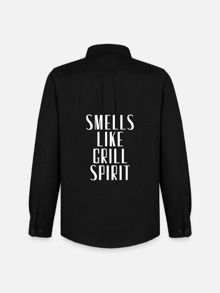 Smells like grill spirit - Men's Oxford Shirt by Stanley/Stella - black