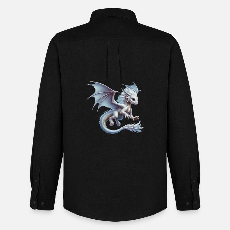 Drache - Männer Oxford Hemd von Stanley/Stella - Schwarz