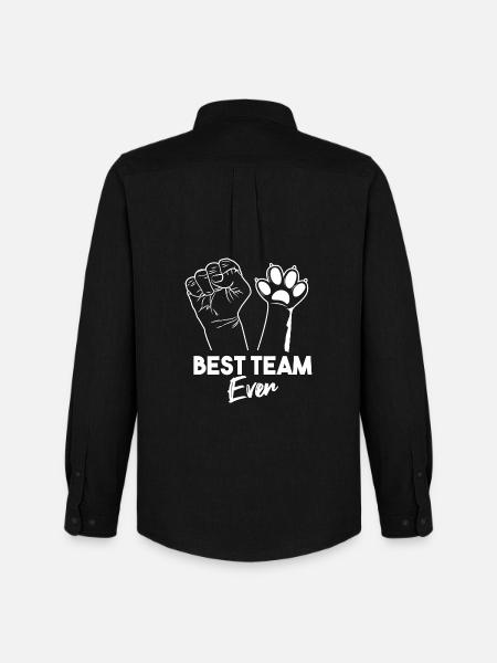 Best Team Ever - Männer Oxford Hemd von Stanley/Stella - Schwarz