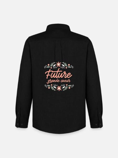 Future Big Sister - Men's Oxford Shirt by Stanley/Stella - black