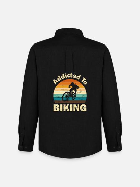 VTT Fahrrad - Chemise Oxford homme Stanley/Stella - noir