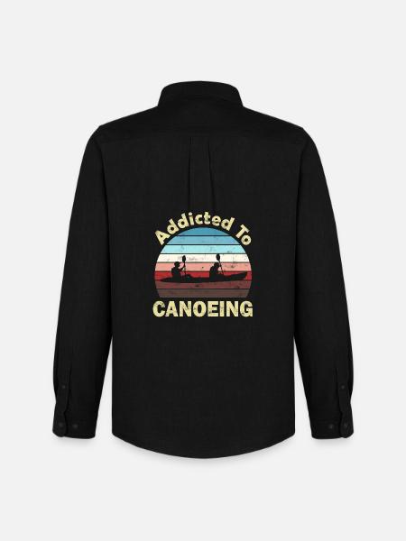 Canoe Canoeist - Men's Oxford Shirt by Stanley/Stella - black