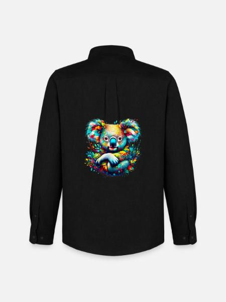 Koala - Men's Oxford Shirt by Stanley/Stella - black
