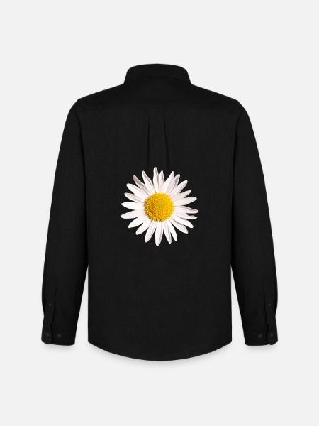 Gänseblümchen - Männer Oxford Hemd von Stanley/Stella - Schwarz