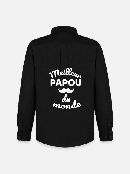 Best Papuan in the World - Men's Oxford Shirt by Stanley/Stella - black