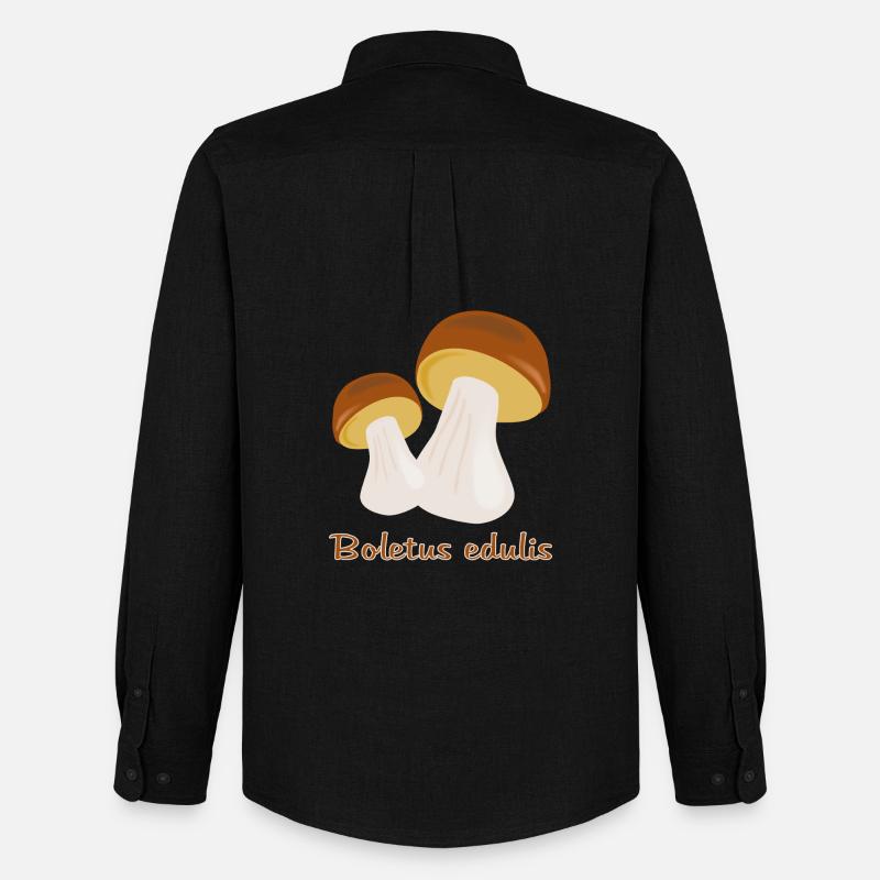 Herbst Pilze - Männer Oxford Hemd von Stanley/Stella - Schwarz