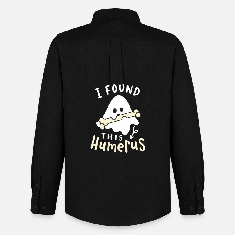 Geist Halloweenkostüm - Männer Oxford Hemd von Stanley/Stella - Schwarz