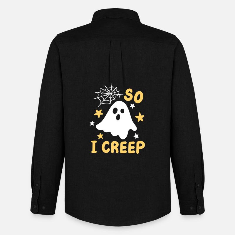 Geist Halloweenkostüm - Männer Oxford Hemd von Stanley/Stella - Schwarz
