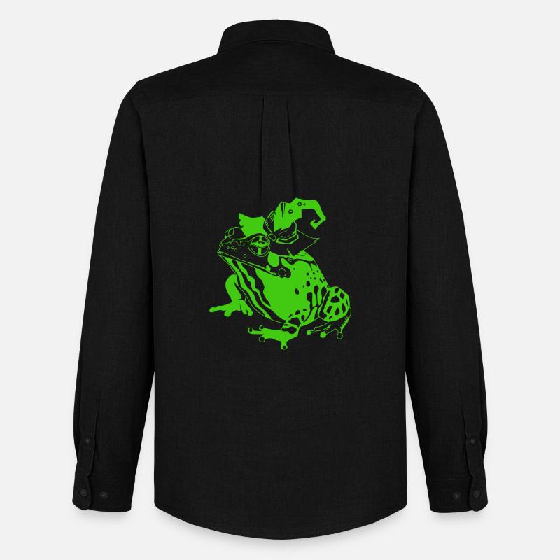 Halloween Frog - Männer Oxford Hemd von Stanley/Stella - Schwarz