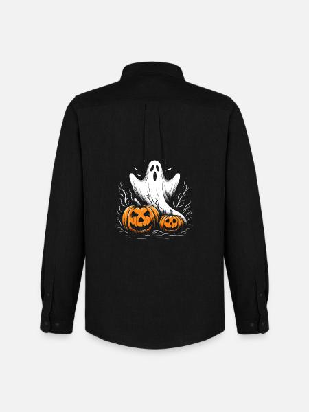 Halloween ghost - Men's Oxford Shirt by Stanley/Stella - black
